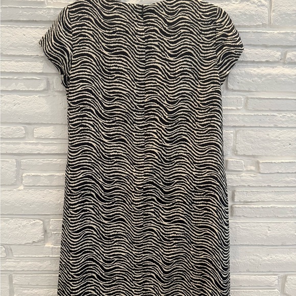 J. McLaughlin 100% Silk Zebra Print Brown | Cream - Small - Picture 2 of 6